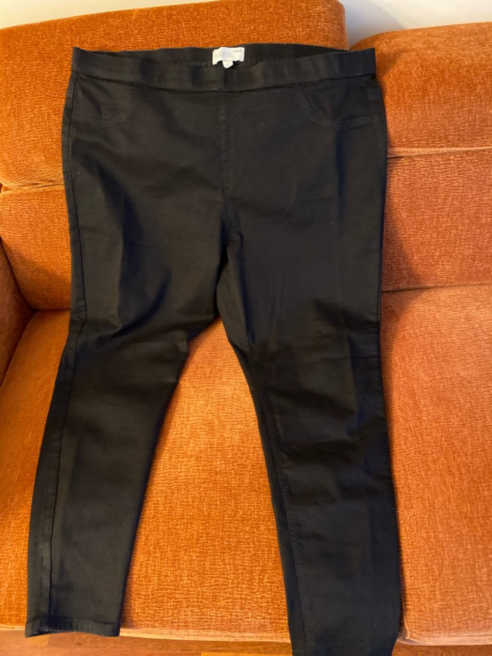 Black Stretch Pull-On Leggings